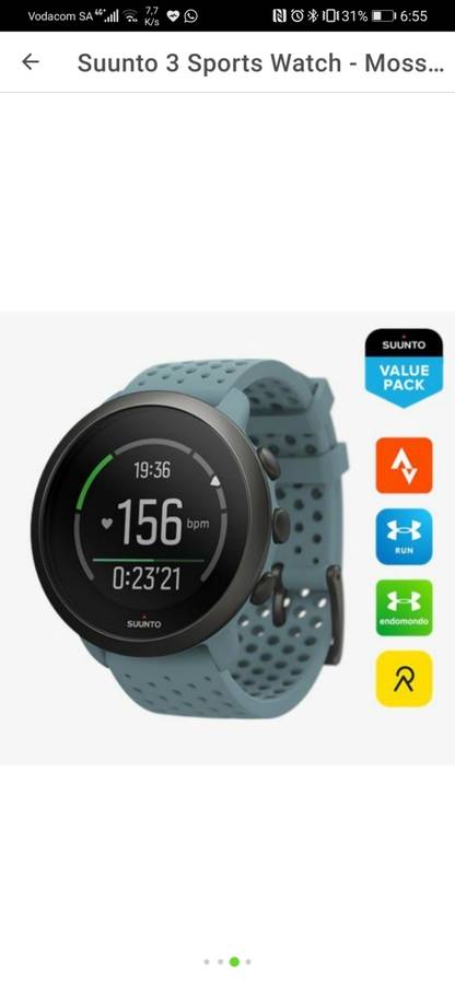 Suunto 3 Sports Watch - Moss Grey