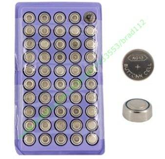 AG13 1.5V Cell Button Battery (50-Pack)