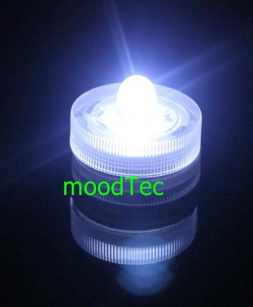 12 Pcs Waterproof Submersible LED Tea light Candles (White)