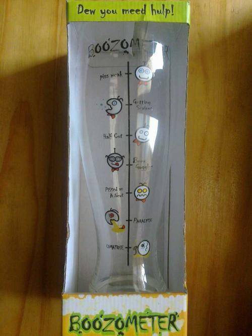 Booz O Meter - Beer glass