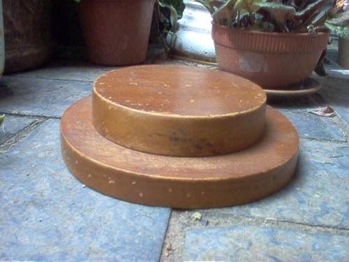 OLD WOODEN BOATER SHAPED HAT BLOCK