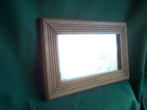 MIRROR IN WOODEN FRAME