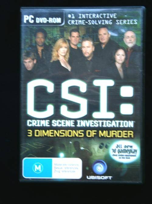 CSI:  Crime Scene Investigation - 3 Dimensions of Murder! 3-D Gameplay!