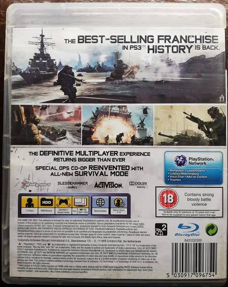 PS3 Call Of Duty Modern Warfare 3.