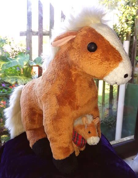 Holly the Horse and Baby Nixe! Spiegelburg Pony Pals Plush Soft Toys!  Cheap!