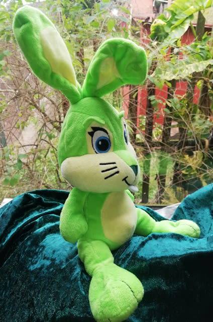 Floppy the Green Bunny - Migros/Frey super soft toy! 35cm.