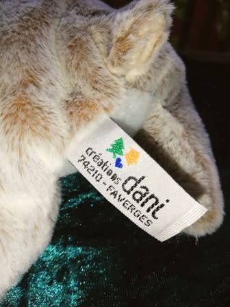 Lucky the little Lamb. A super soft plush Dani Design toy. 18cm.