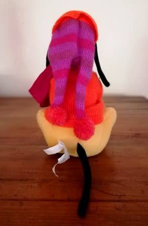 Pluto with a Orange Sweater. A Walt Disney Company Plush Soft Toy. 25cm.