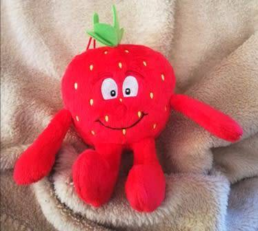 The Goodness Gang Mini Strawberry.  Plush Soft Toy.  15cm.
