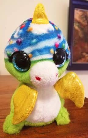 NICI Sirup `Candy Dragon` Blu Bibi Plush Toy Super Plush Soft Toy. 16cm.