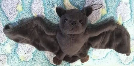 Gomez the Bat plush, soft toy. 18cm.