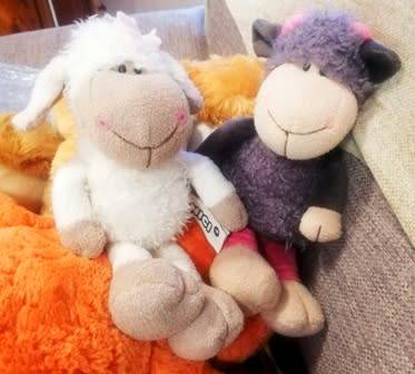 2x RARE Nici Plush Jolly Mah soft toys. 28cm.