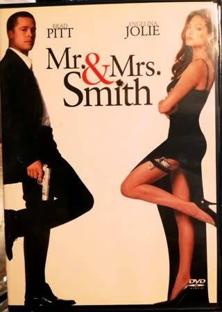 Mr. & Mrs. Smith. Brad Pitt & Angelina Jolie. Smouldering Action Movie! DVD.