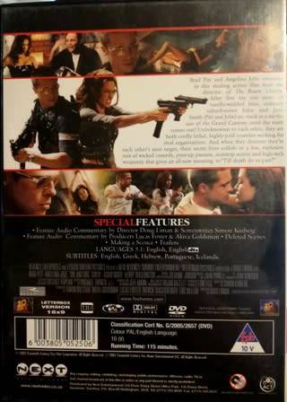 Mr. & Mrs. Smith. Brad Pitt & Angelina Jolie. Smouldering Action Movie! DVD.
