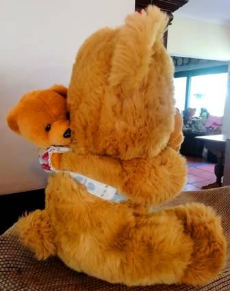 Mommy and 2x Baby Bears. Beautiful, super soft Brown Bears. 35cm.