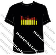 Music T -Shirt fashion top Sound Activated