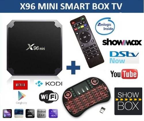 DSTV NOW X96 mini Android TV box, WiFi KODI Android 7.1 w Rii Backlit Keyboard remote DSTV NOW
