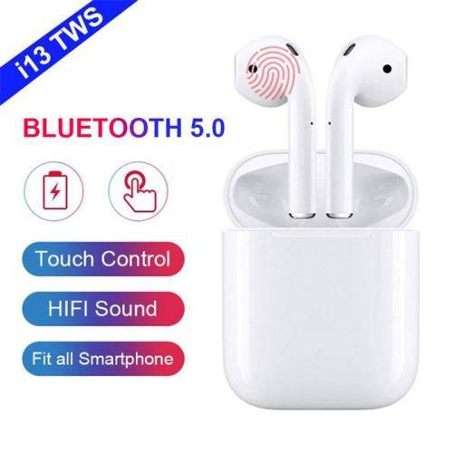 I13 TWS WIRELESS EARPHONES(AIRPOD REPLICA) BLUETOOTH V5 NEW#FRIDAY SALE!!(ORIGINAL TWS BLUE BOX)