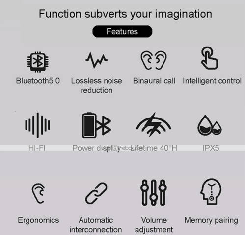 i99 TWS WIRELESS EARPHONES!+WIRELESS CHARGING CASE,BLUETOOTH V5 #CLEARANCE SALE!!(HAS SCREEN)AIRPOD