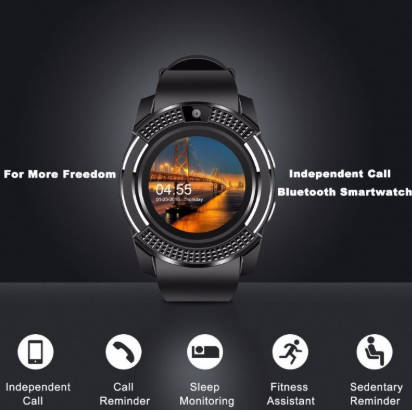 PROFFESSIONAL SMARTWATCH(SIMCARD, PEDOMETER, BLUETOOTH, RECIEVE CALLS, MUSIC AND MORE!!!)