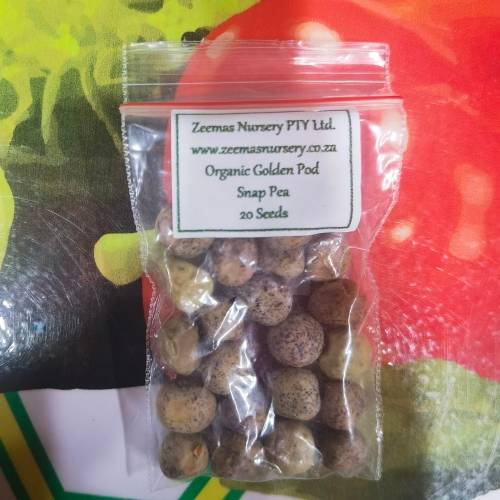 Pea Golden Snap Pod Organic - 20 Seeds