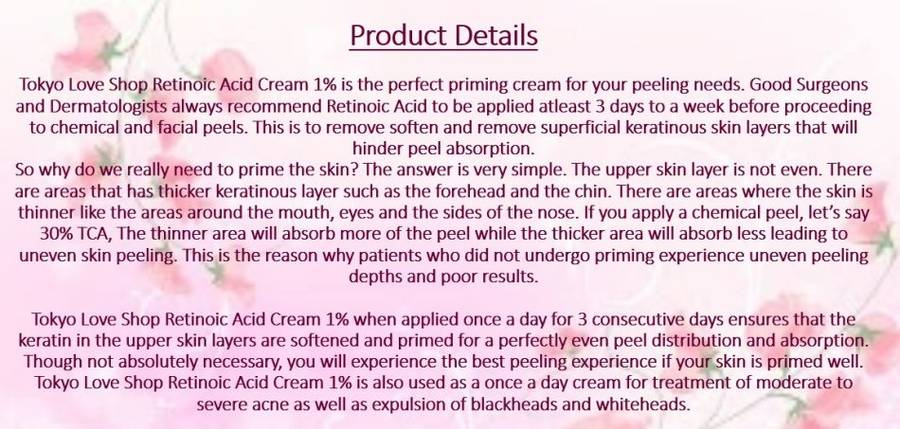 Japanese Retinoic Acid 1% Cream