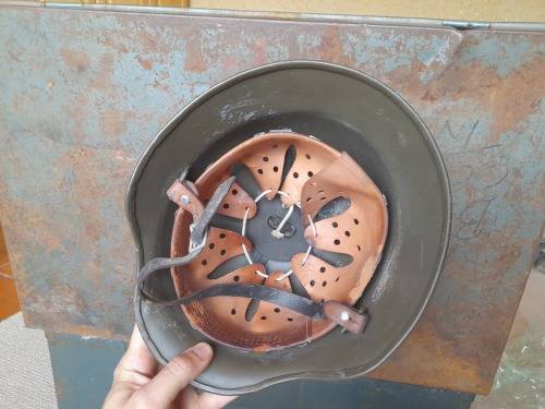 Old South Afrifan Metal Riot Helmet circa 1970