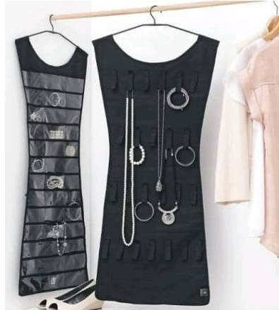 Little Black Dress Hanging Jewelry Organizer