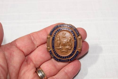Traffic police badge - vintage - City of Cape Town, metal