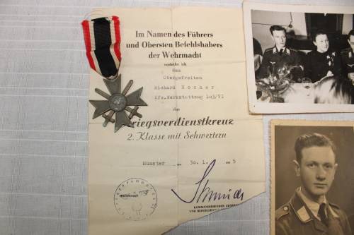 German War Merit Cross With Swords Awarded For Exceptional Service