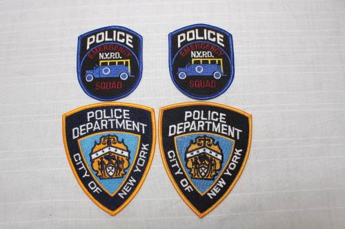 New York Police Department GENUINE patches x 4!!