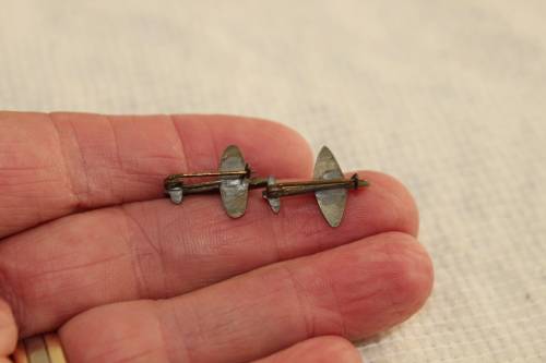 FOR Katschmarek ONLY! WW2 Sweetheart Spitfire plane brooches x 2!!!