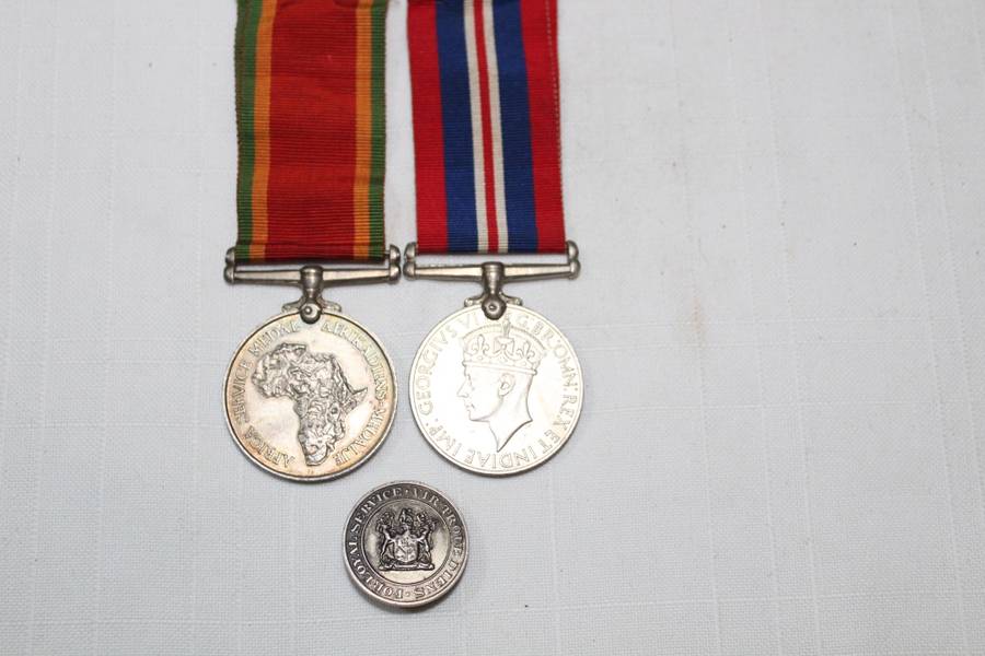WW2 pair - plus `Loyal Service` badge