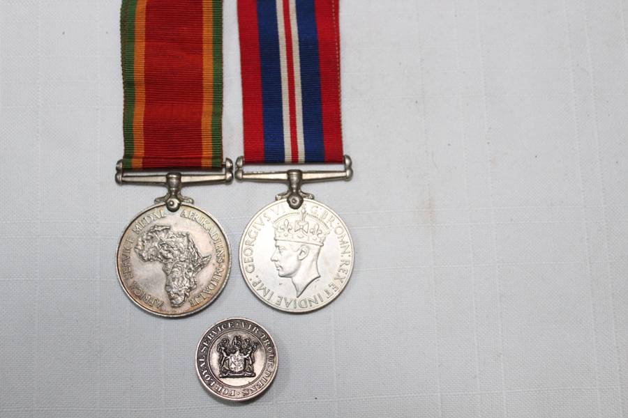 WW2 pair - plus `Loyal Service` badge