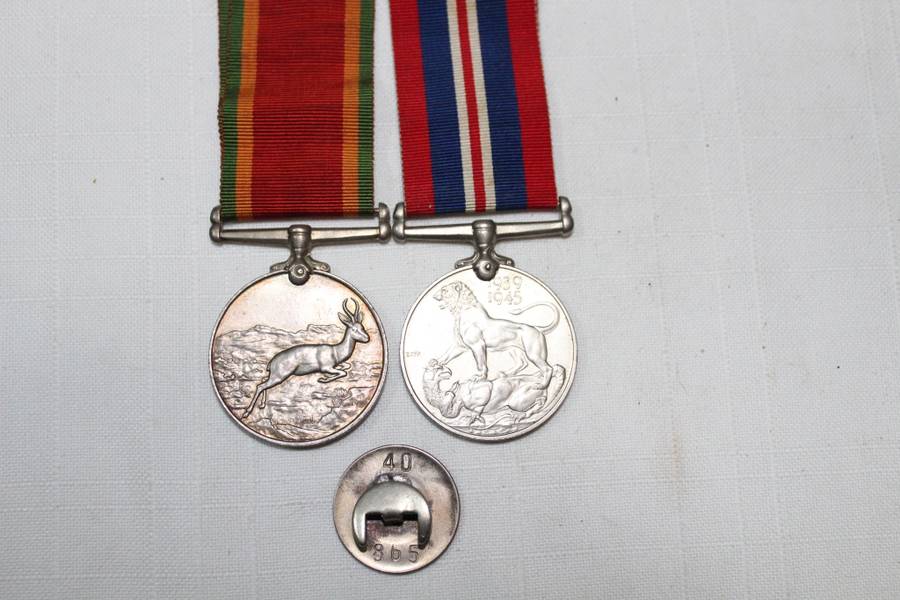WW2 pair - plus `Loyal Service` badge