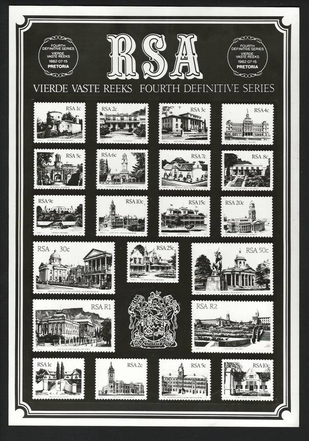 RSA: 1982 4th Definitive Publicity Photo as issued by Philatelic Services