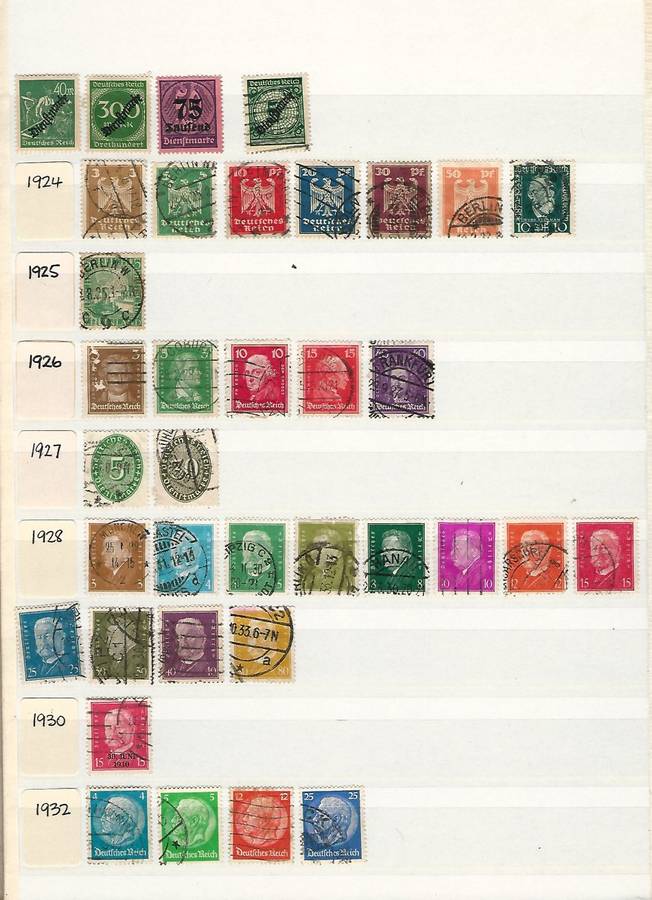 GERMANY: 1872 - 1994 LIGHTHOUSE ALBUM 16 Page (32 side) Mint & Used Full & Partial Sets. Great Cat!