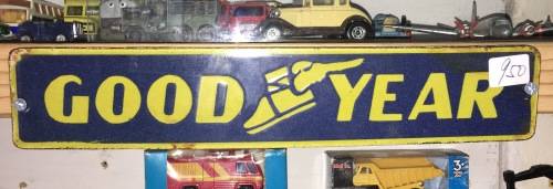GOODYEAR ENAMEL SIGN 28 CM X 5 CM