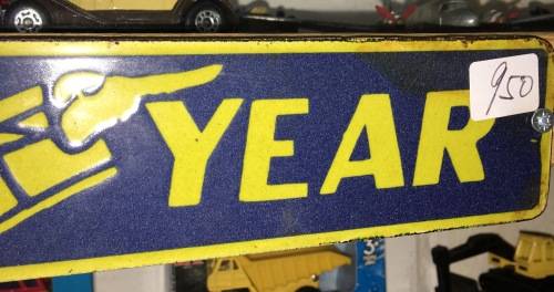 GOODYEAR ENAMEL SIGN 28 CM X 5 CM