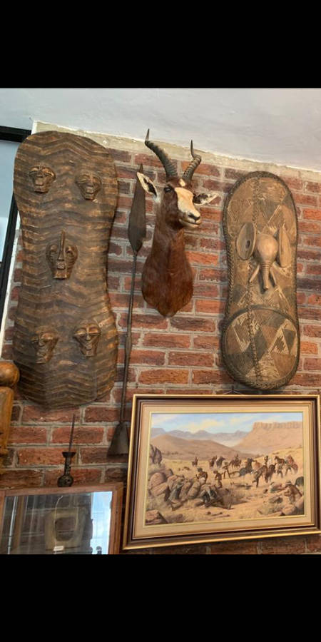 African tribal headrest