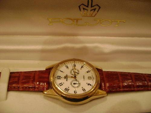 POLJOT RARE CALENDAR MENS WATCH