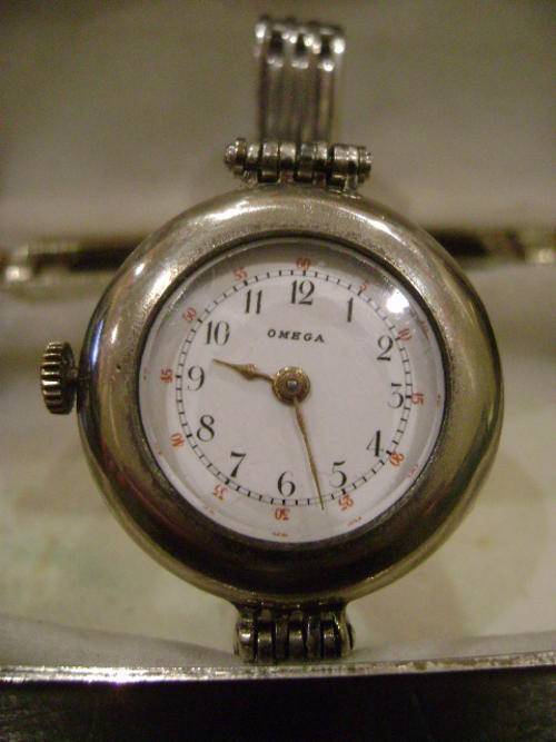 OMEGA, MEGA RARE UNUSUAL SILVER CASE LADIES WATCH