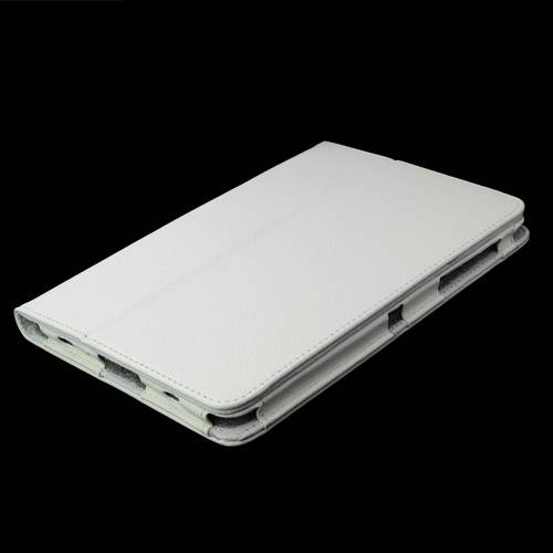Simple Leather Case for Samsung P6800/Galaxy Tab 7.7 - White
