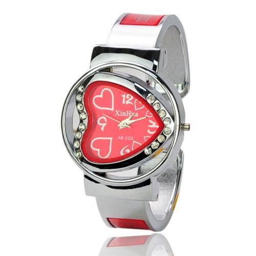 Elegant Graceful Stainless Steel Quartz Movement Bracelet Wrist Watch with