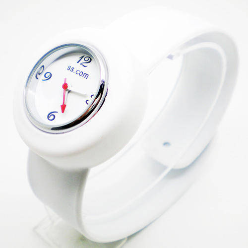 Novelty Slap Watch for Children and Adult, New Style Fashion Jelly Watch - White, CRAZY!!