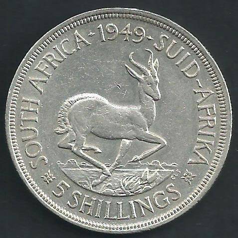 1949 - Five Shillings / Crown. - EF details as per scan.