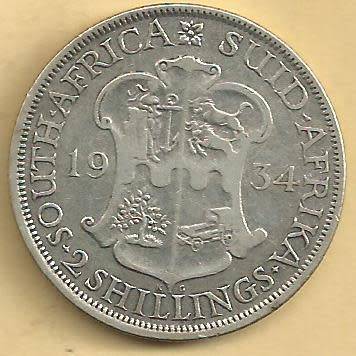 1934 - Two Shillings /   2/- . - VF condition as per scan.