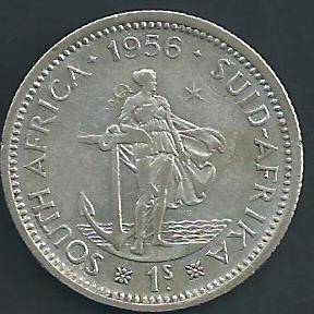 1956 - Shilling /  1/-  - as per scan