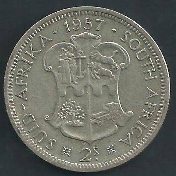 1957 - Two Shillings /  2/-  - as per scan.