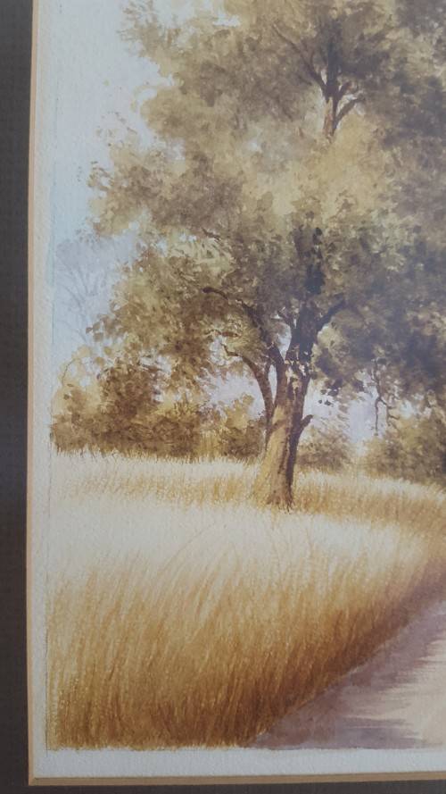 ORIGINAL  MALACHI (MALCOLM) SMITH (SA 1948-2012 ) WATERCOLOUR LANDSCAPE